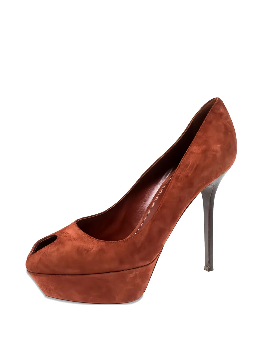 pre-owned 125mm Cachet platform pumps 3