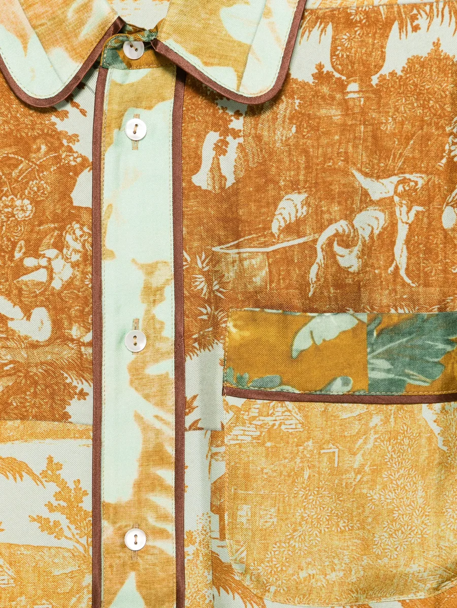 рубашка Aloe с принтом Toile de Jouy 3