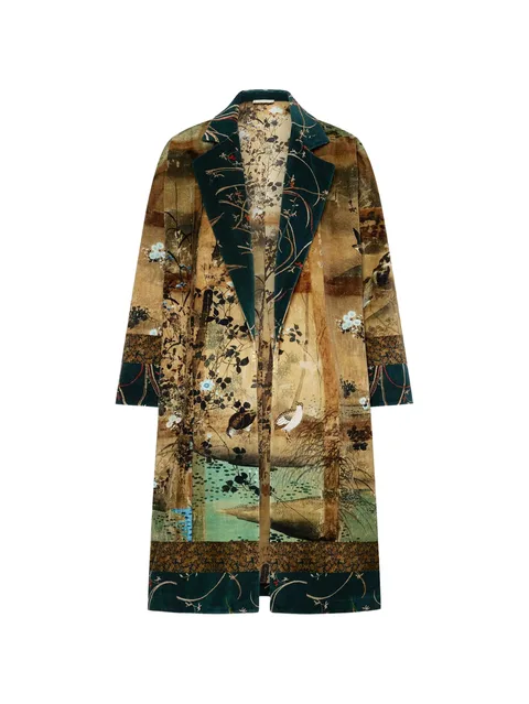 Revdox floral-print coat