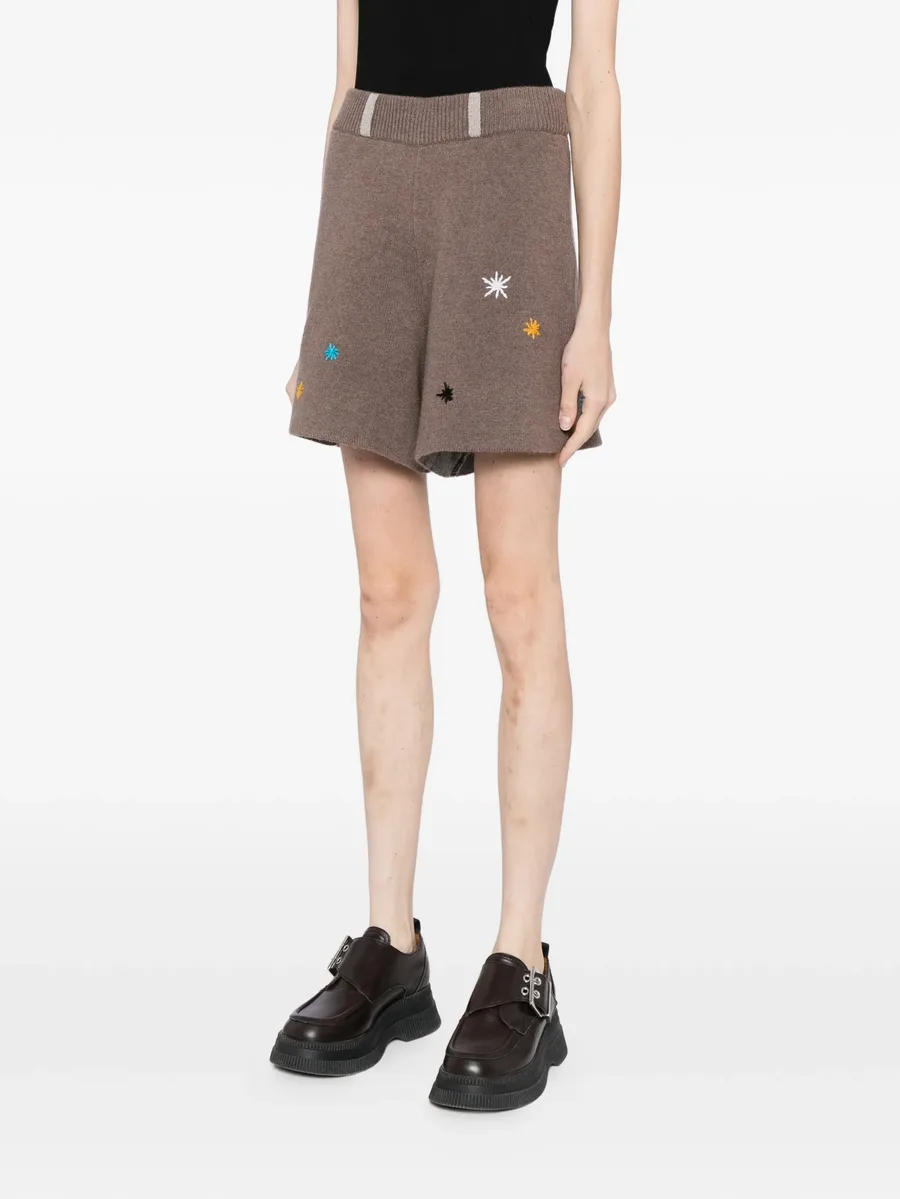 star-embroidered shorts 6