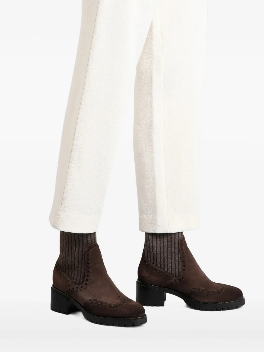 suede wingtip boots 10