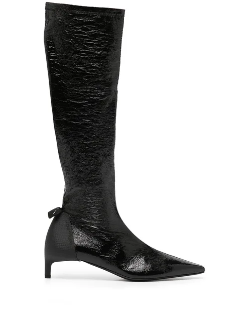 Scuba Vinyl 30mm leather boots