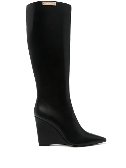 100mm logo-plaque boots