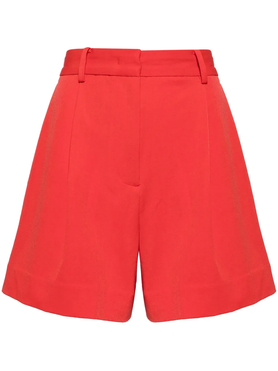 Heather pleat-detail shorts 1