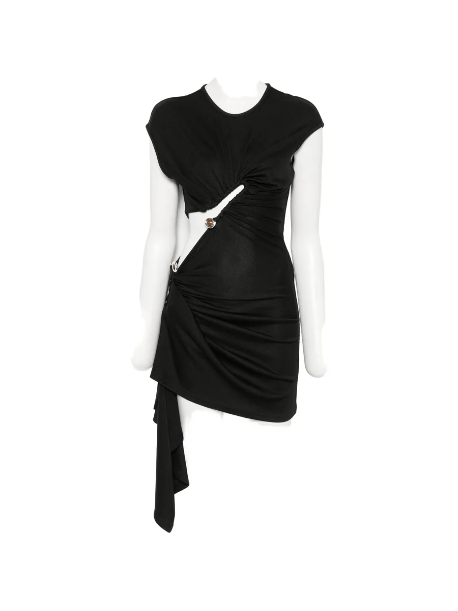 ruched cut-out mini dress 1