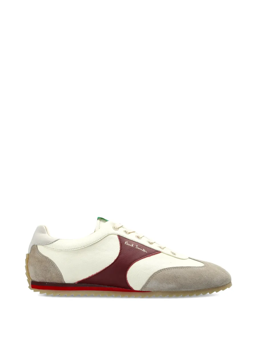 suede panelled sneakers 1