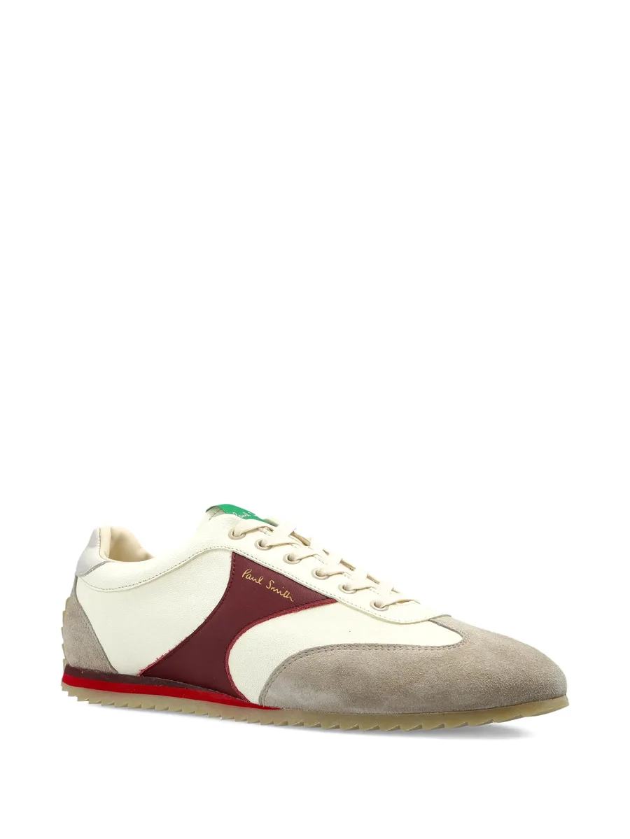 suede panelled sneakers 4
