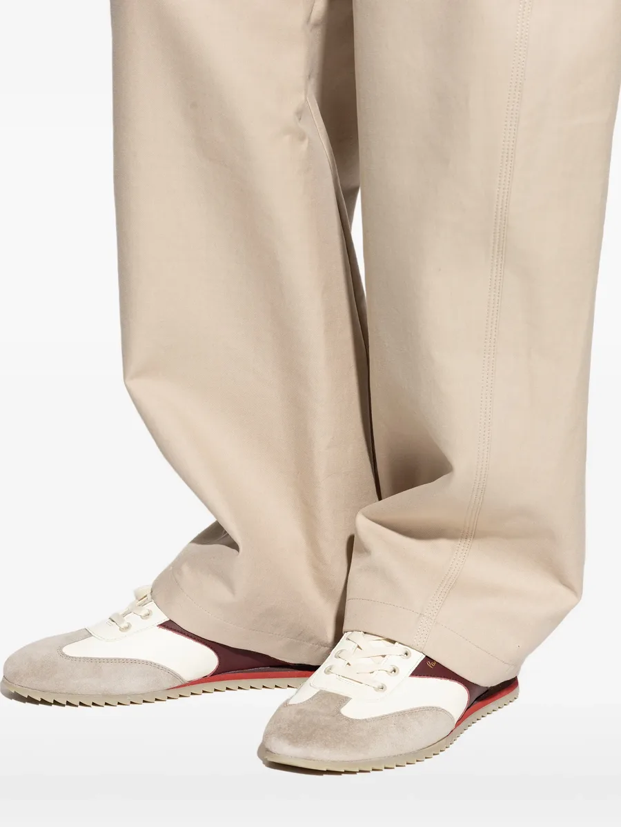 suede panelled sneakers 10