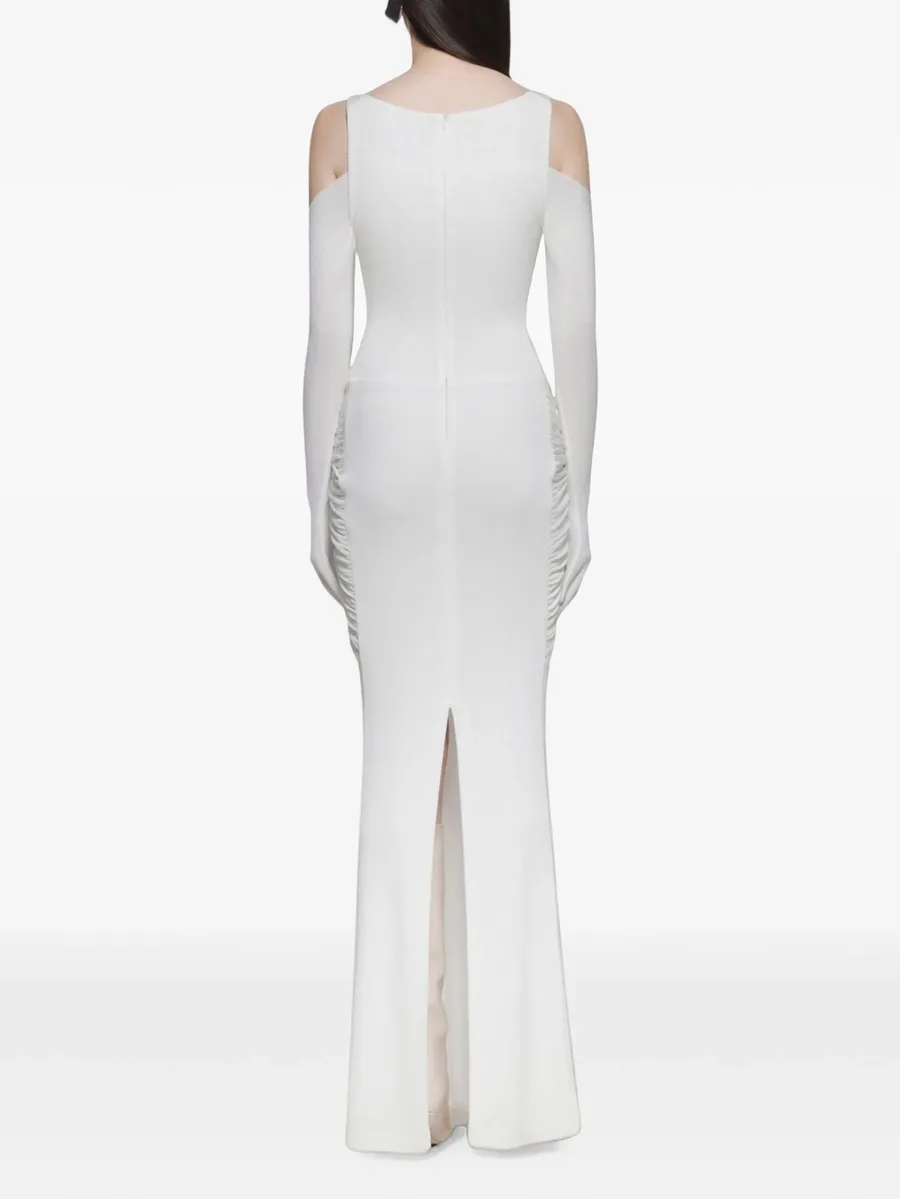 Jesse gathered-draping sleeveless maxi dress 4