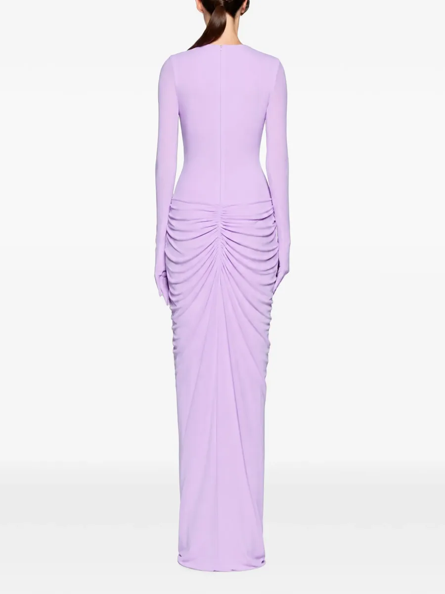 Zayra ruched-detail maxi dress 4