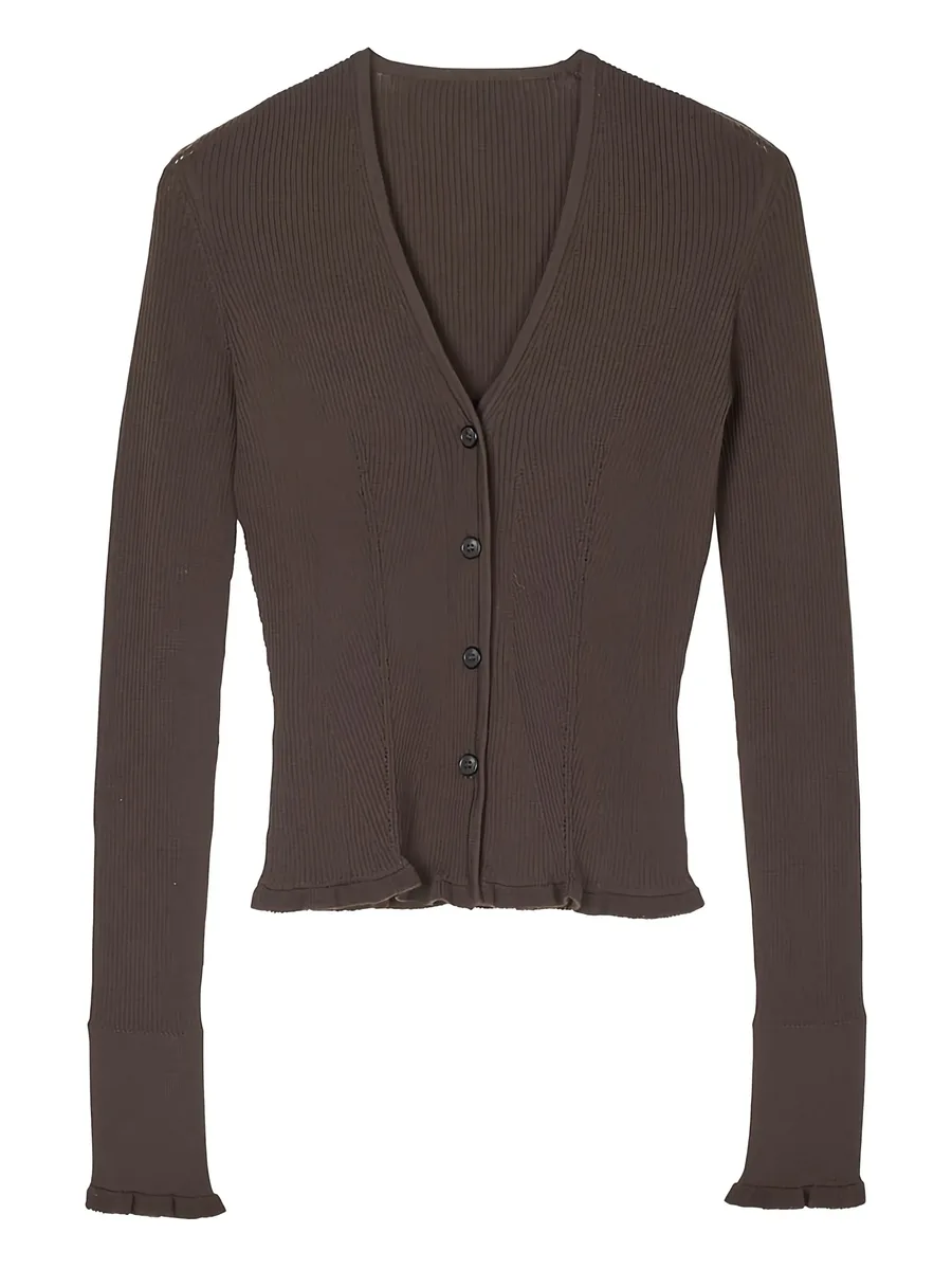 Bessie ruffled cardigan 1