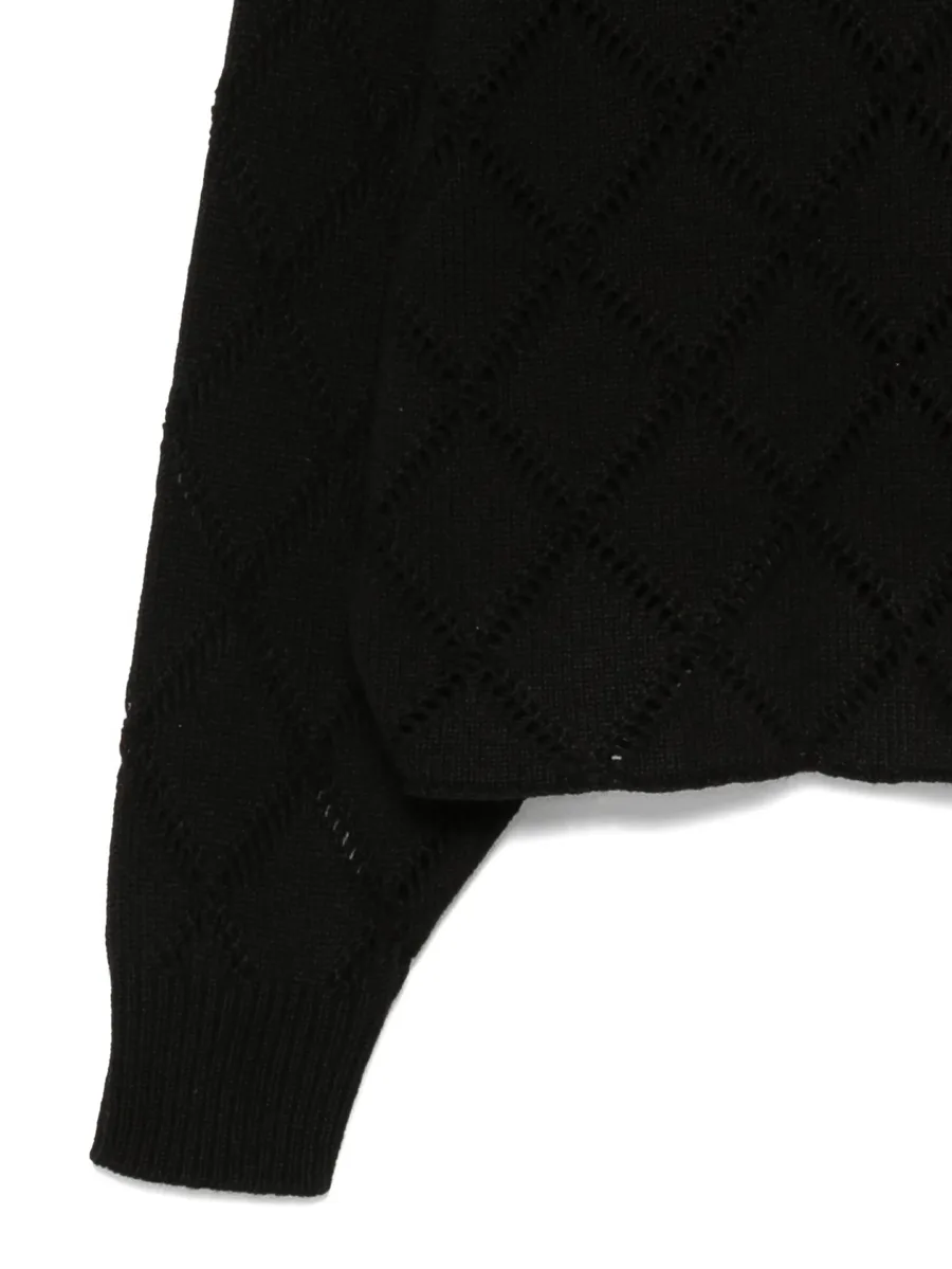 openwork turtleneck sweater 5