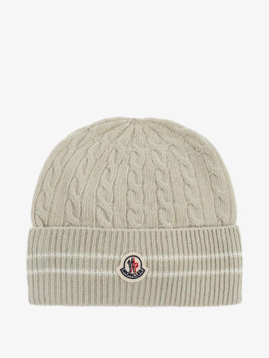 cable-knit beanie hat 1