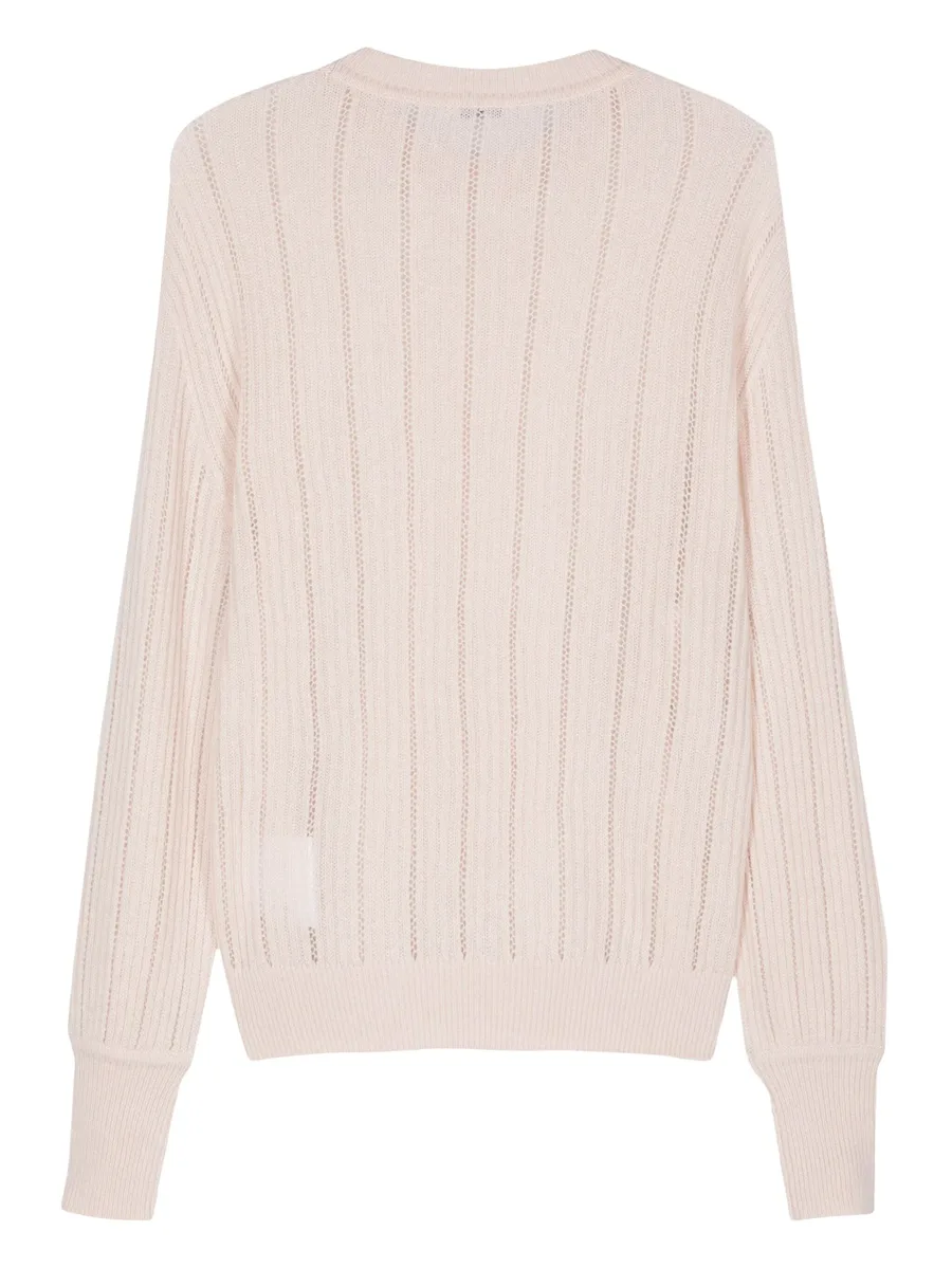 pointelle-trim sweater 3