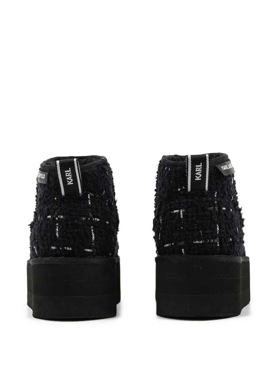 Thermo check-pattern platform boots 6