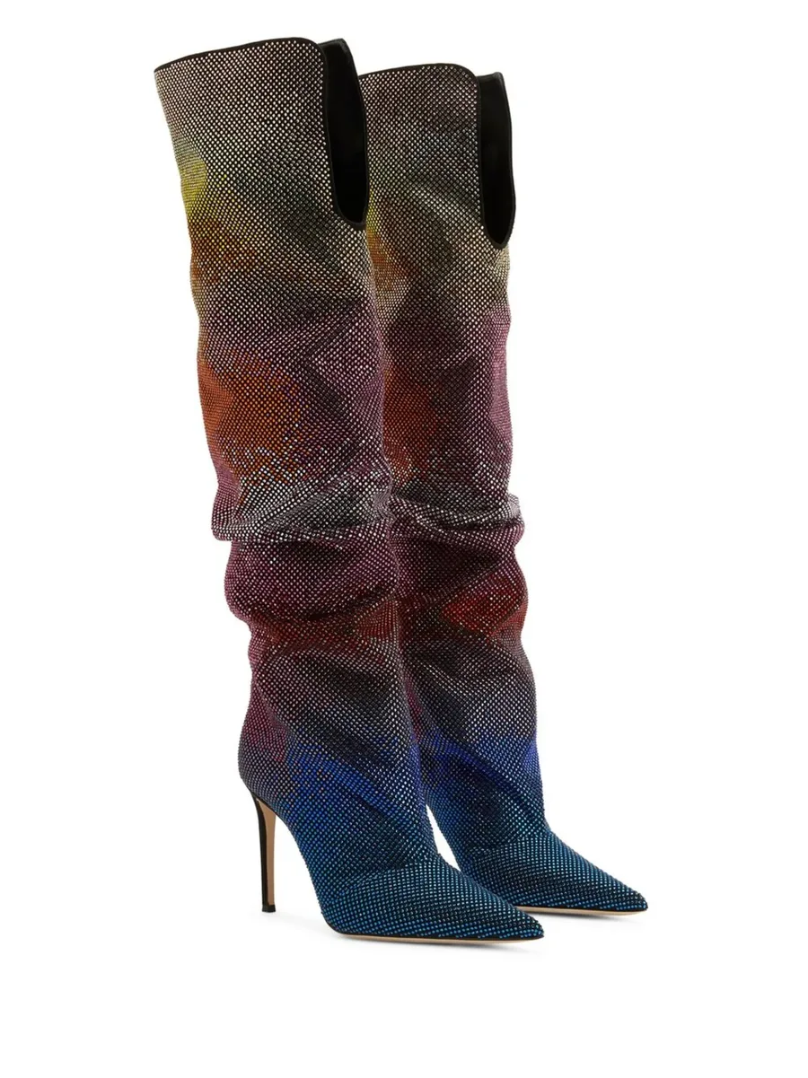 105mm GZ Gala Caleido knee-high boots 3