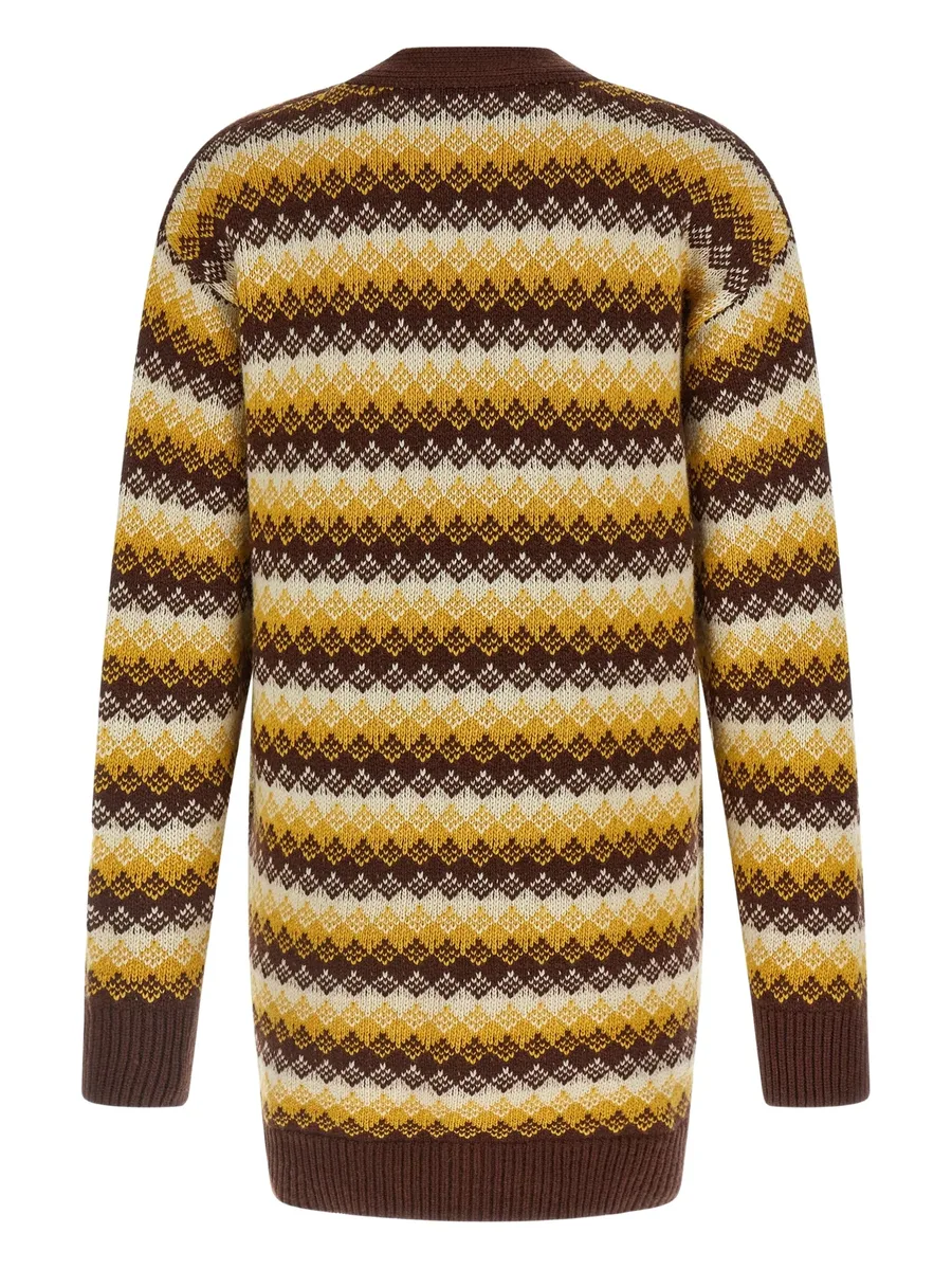 patterned-jacquard cardigan 3