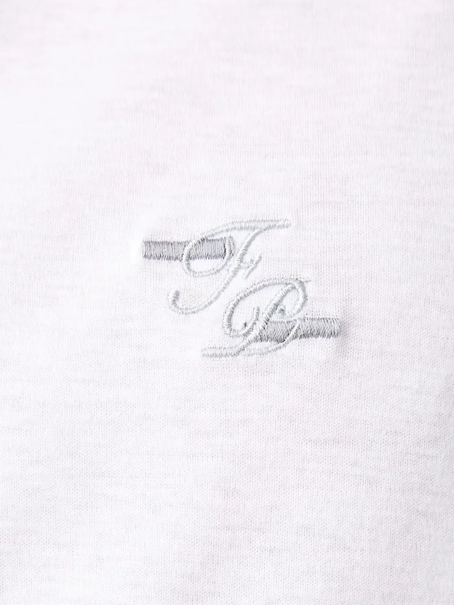 embroidered-logo shirt 4