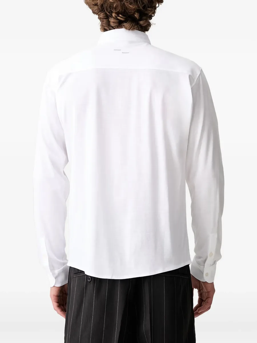 embroidered-logo shirt 3