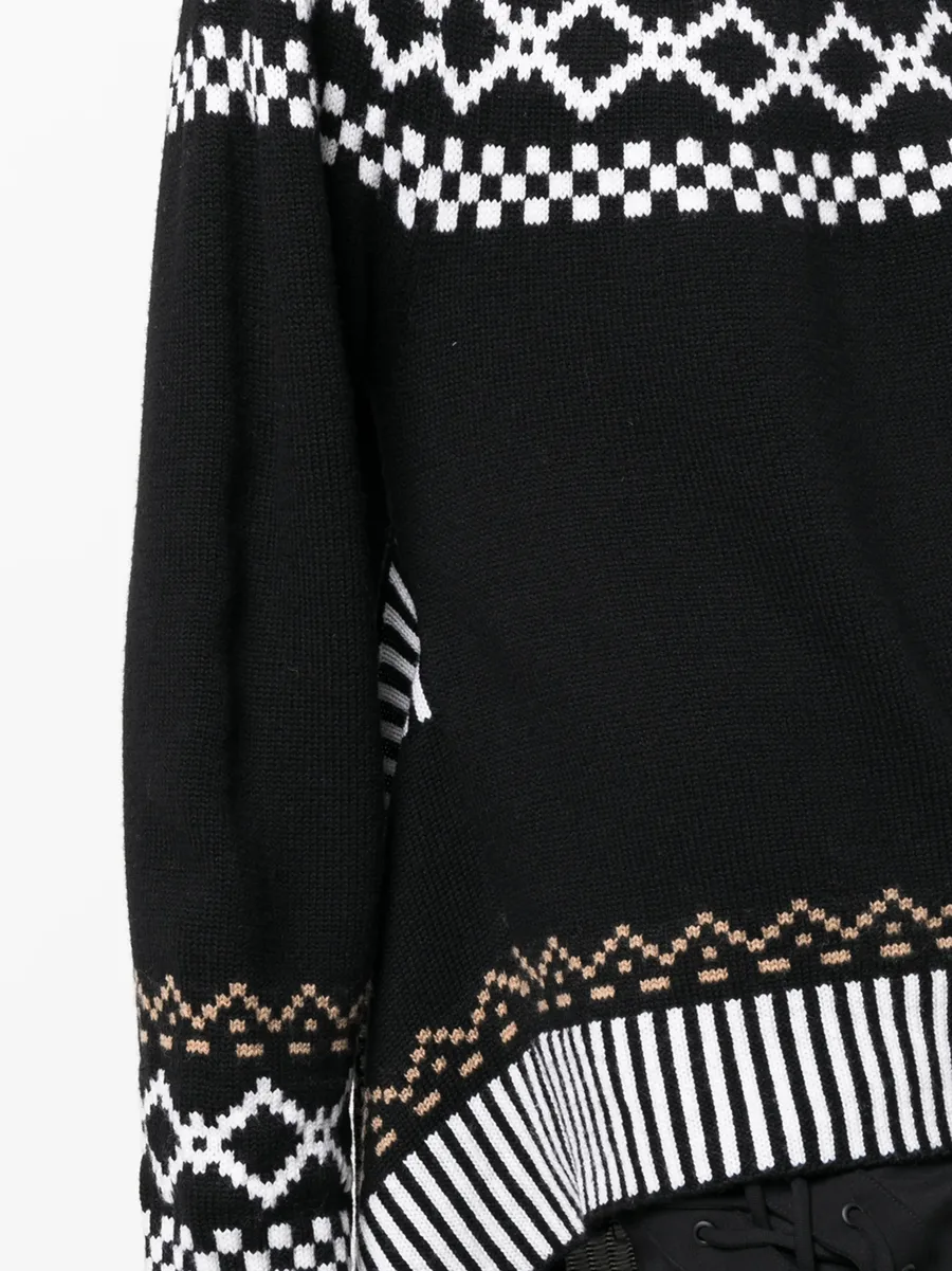 wool intarsia-knit roll-neck jumper 10