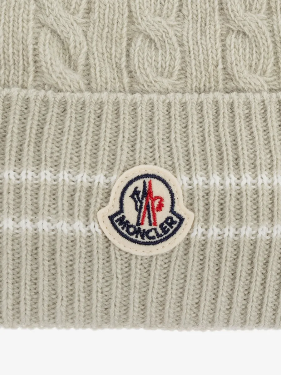 cable-knit beanie hat 4