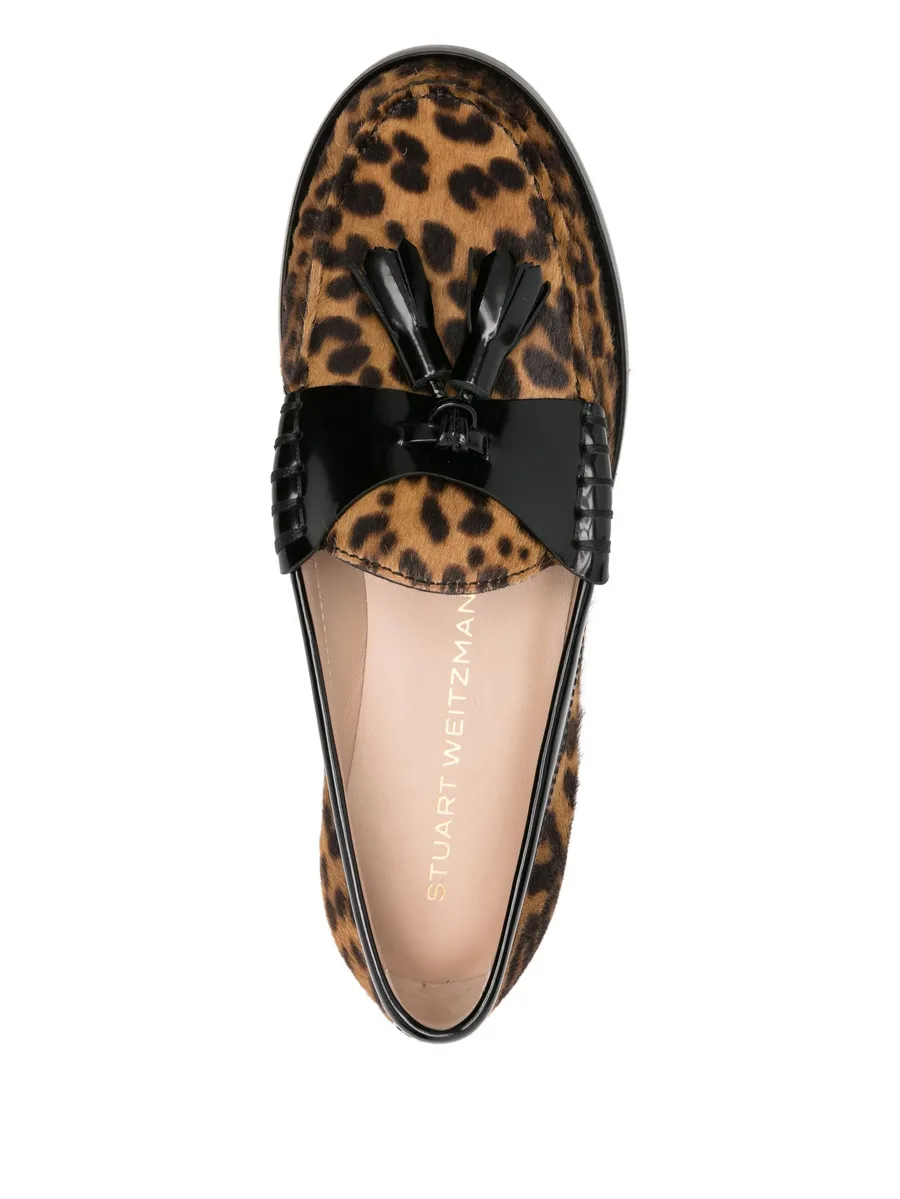 leopard-print tassel loafers 7
