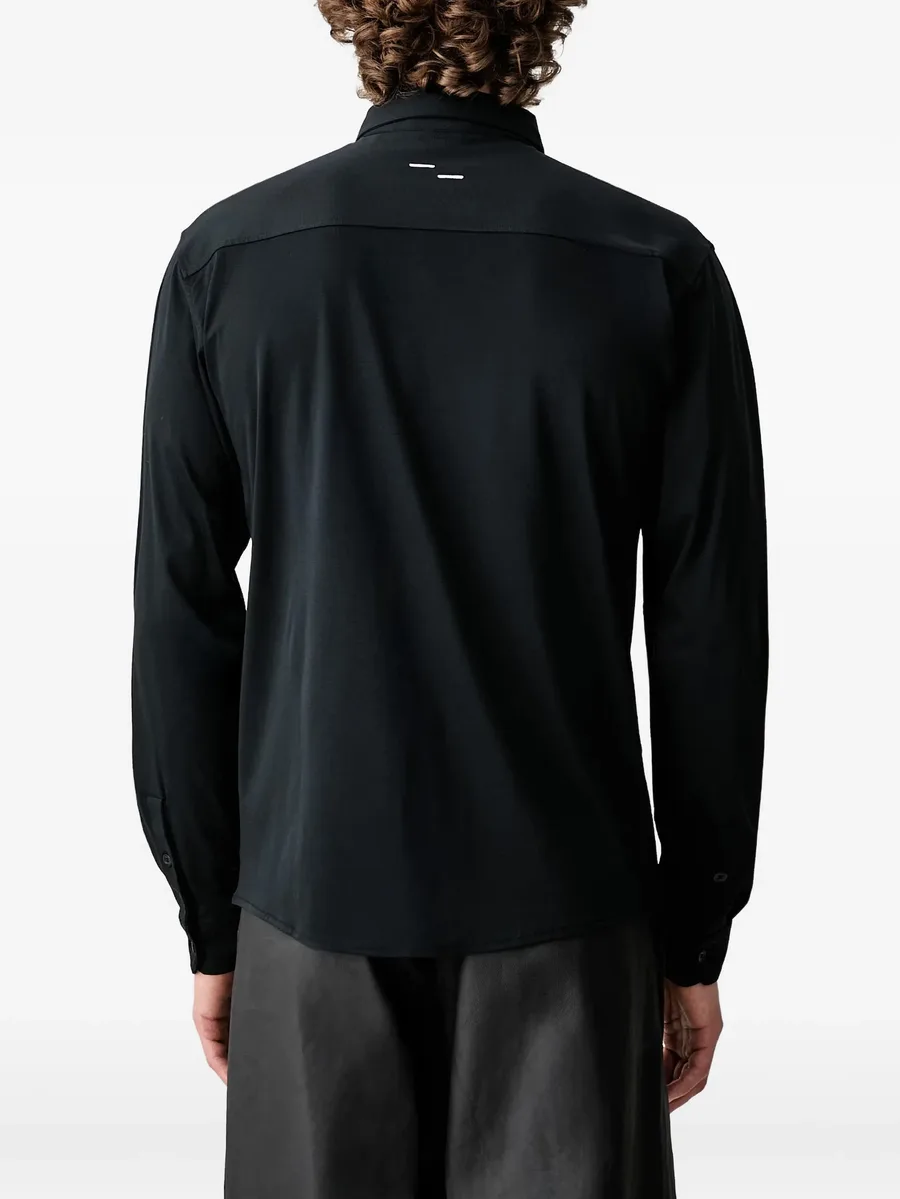 logo-embroidered shirt 3