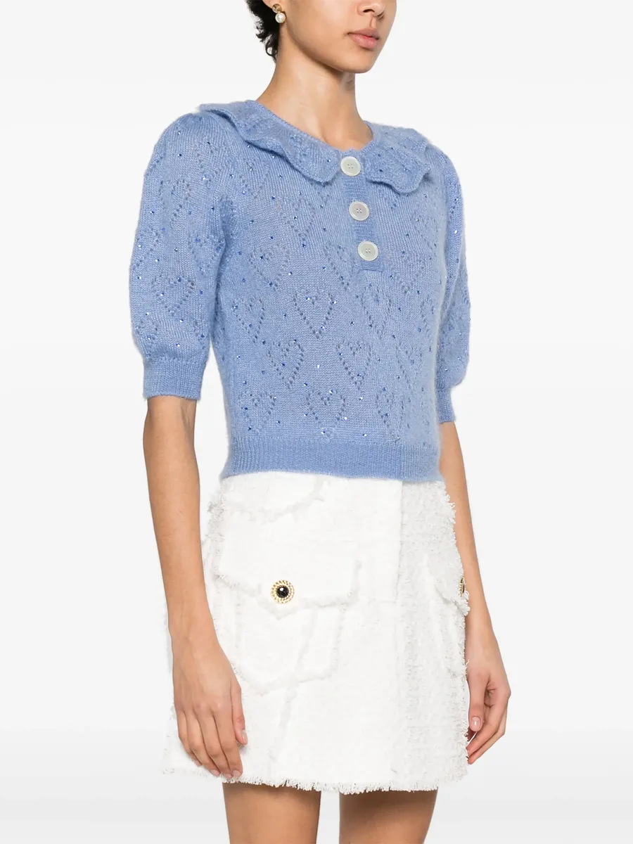 crystal-embellished crop top 5