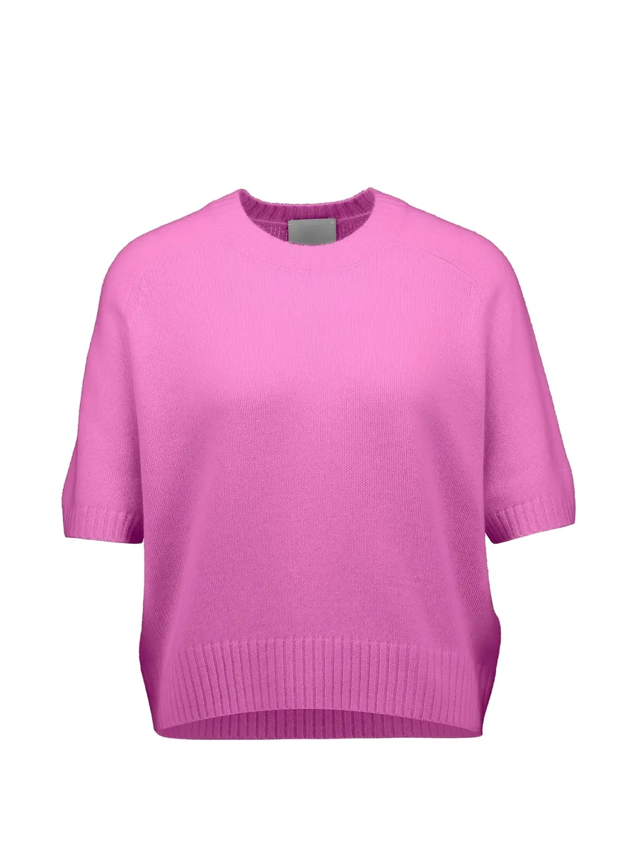 short-sleeve cashmere sweater 1
