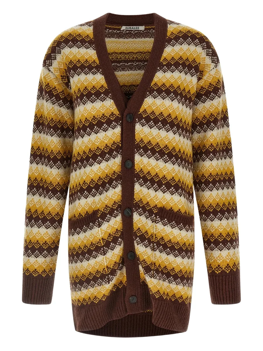 patterned-jacquard cardigan 2