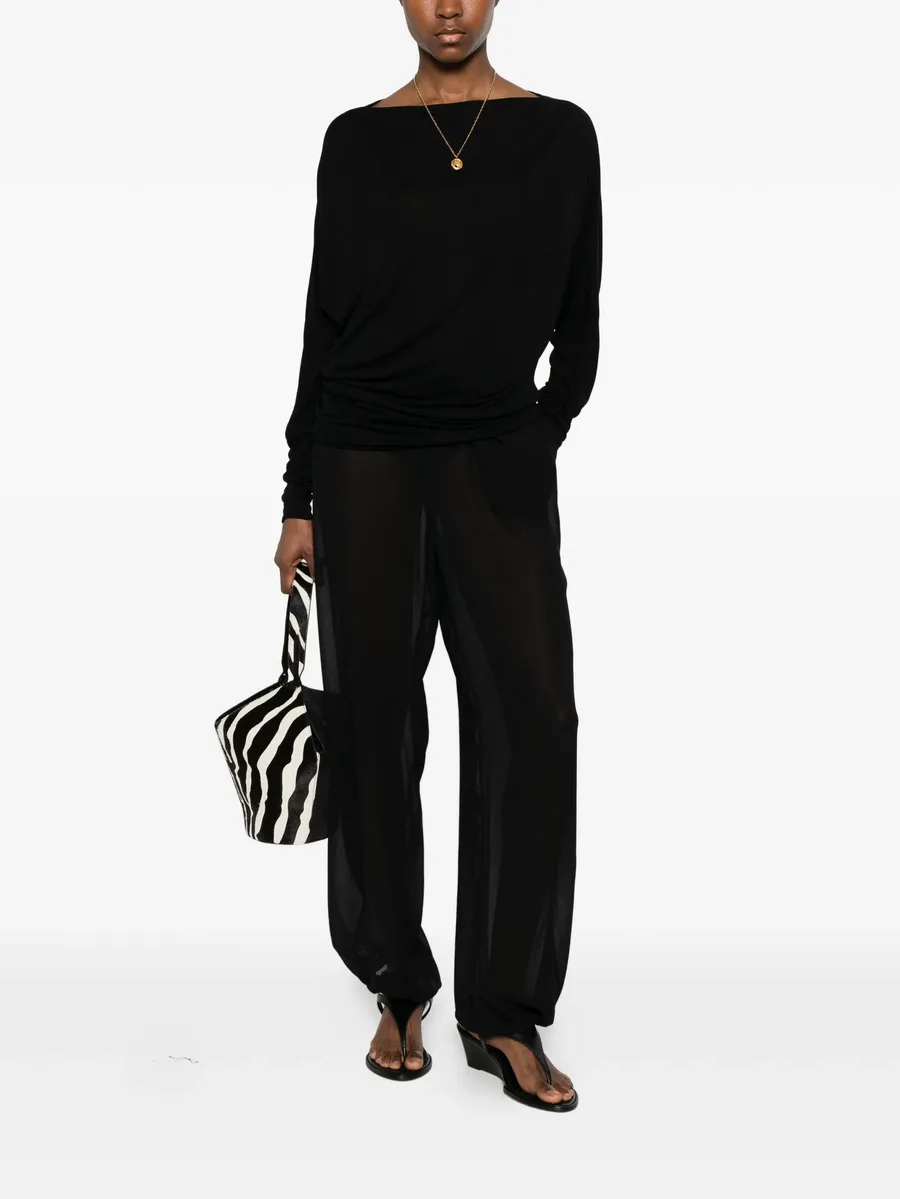 boat neck long sleeve top 4
