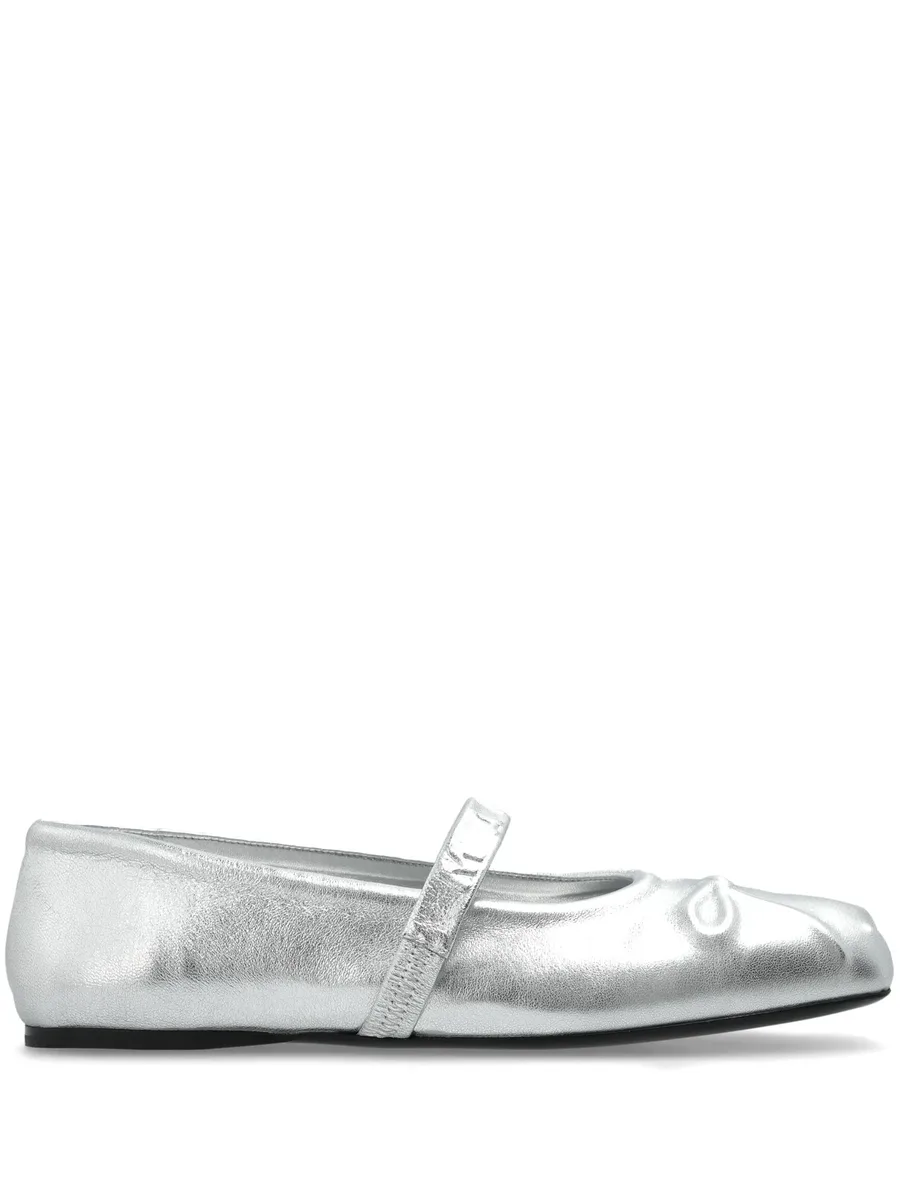 metallic ballerina shoes 2