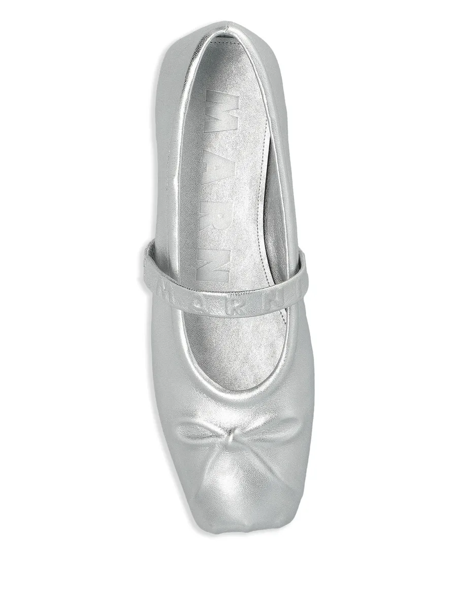 metallic ballerina shoes 7