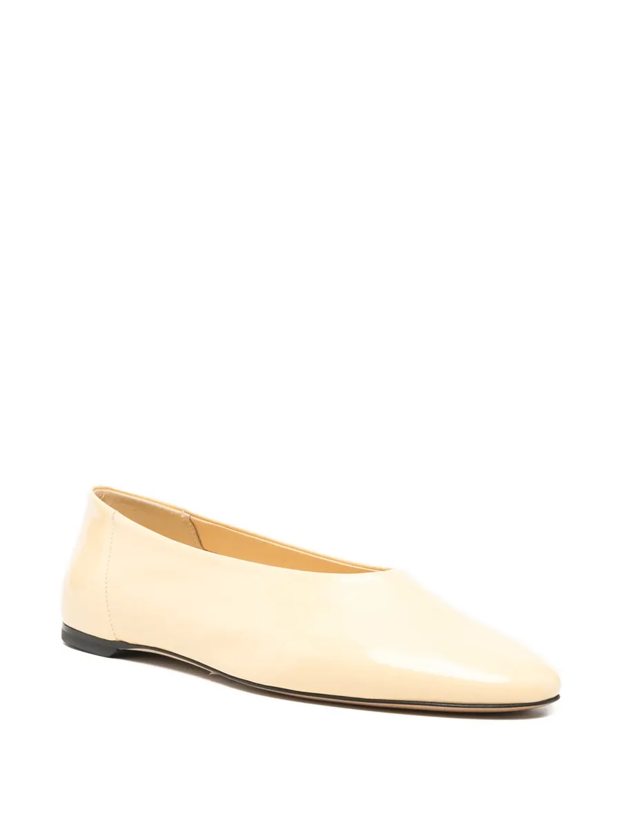 patent-finish almond-toe ballet flats 3