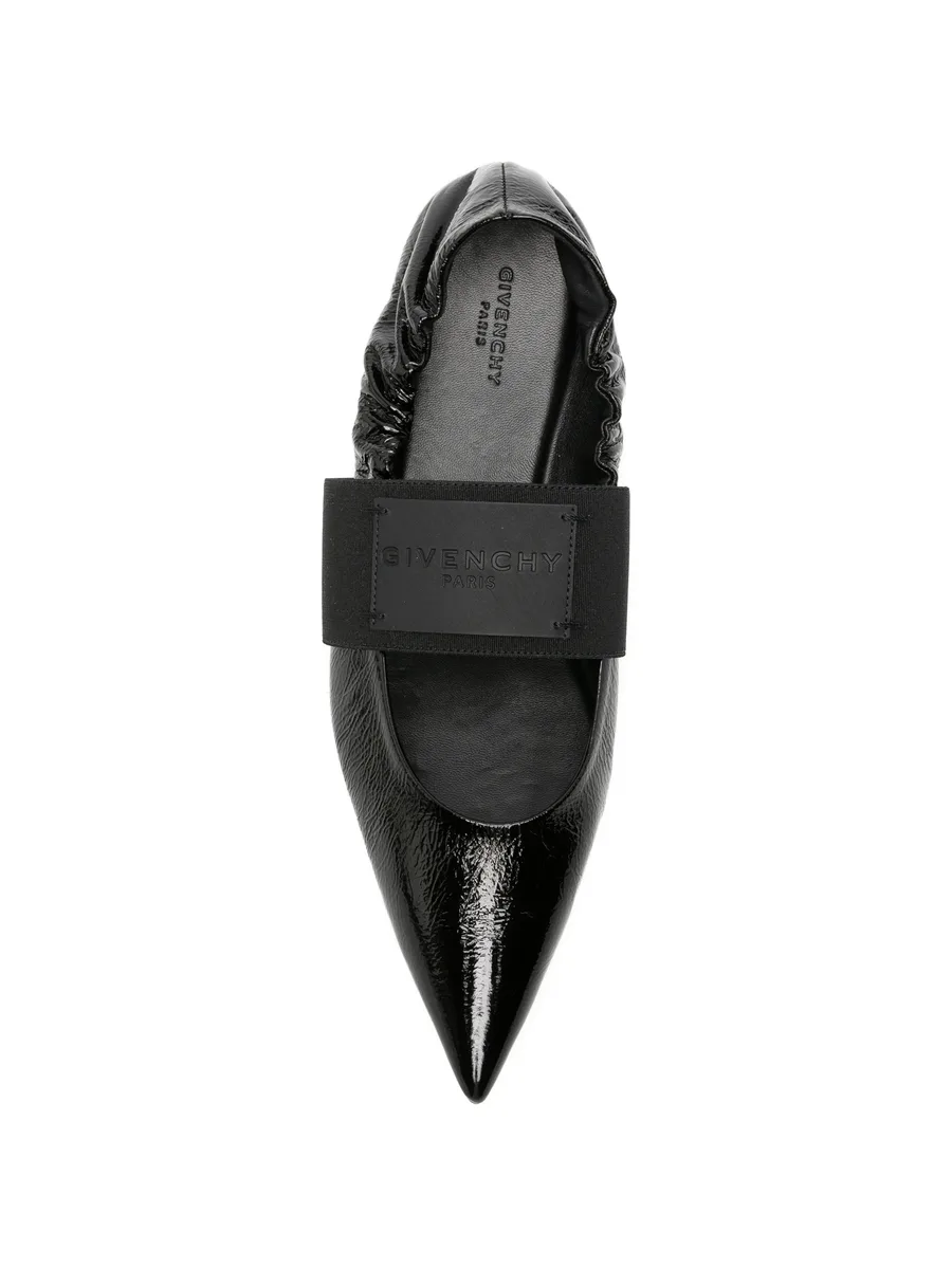 Crush pointed-toe ballet flats 8