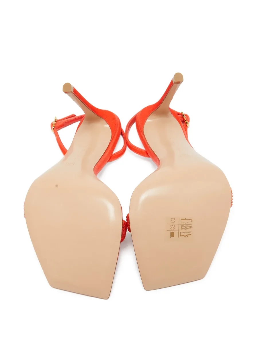 pre-owned 110mm Britney strappy sandals 10