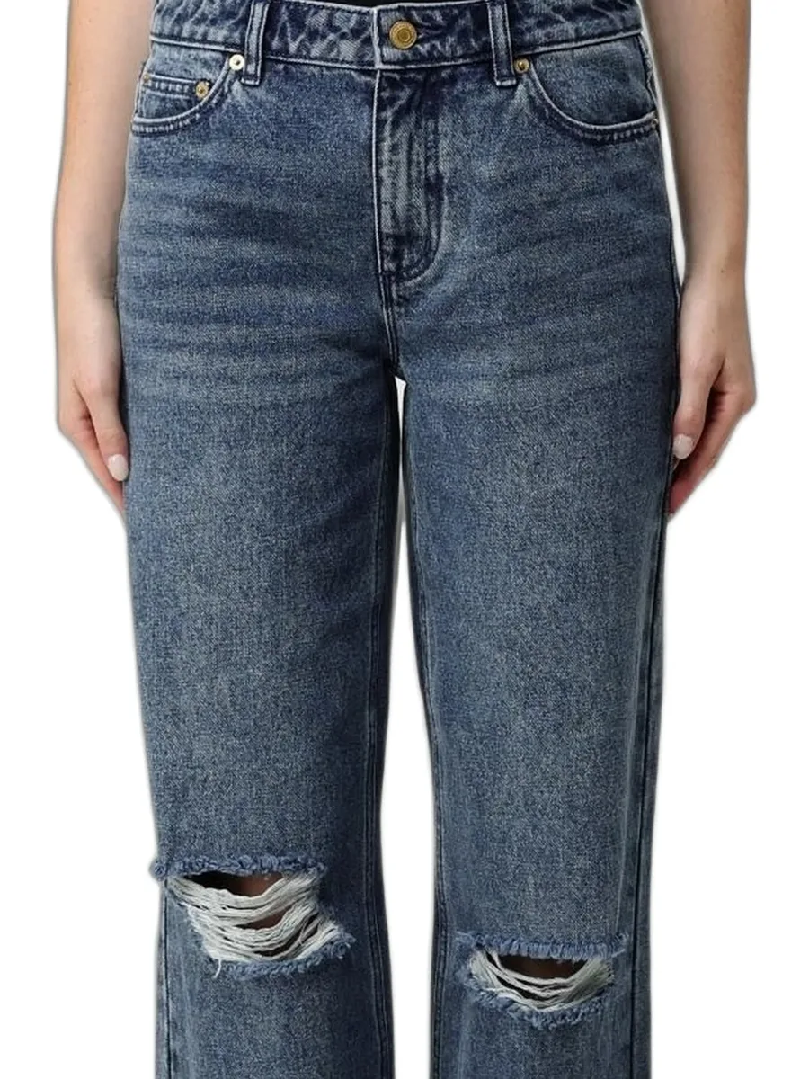 distressed frayed jeans 3