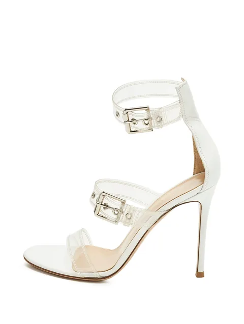 Plexi buckle-strap sandals