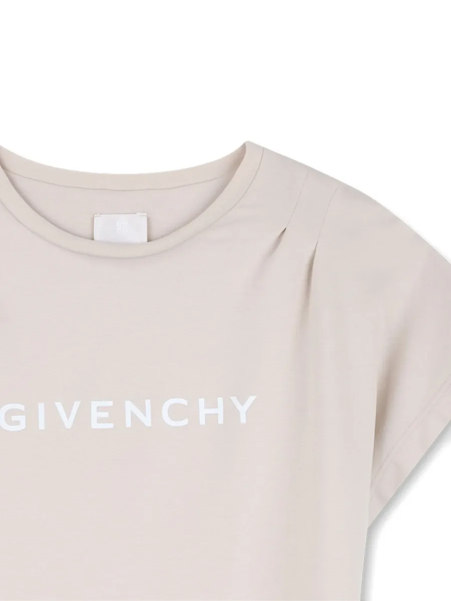 многослойное платье с логотипом 5