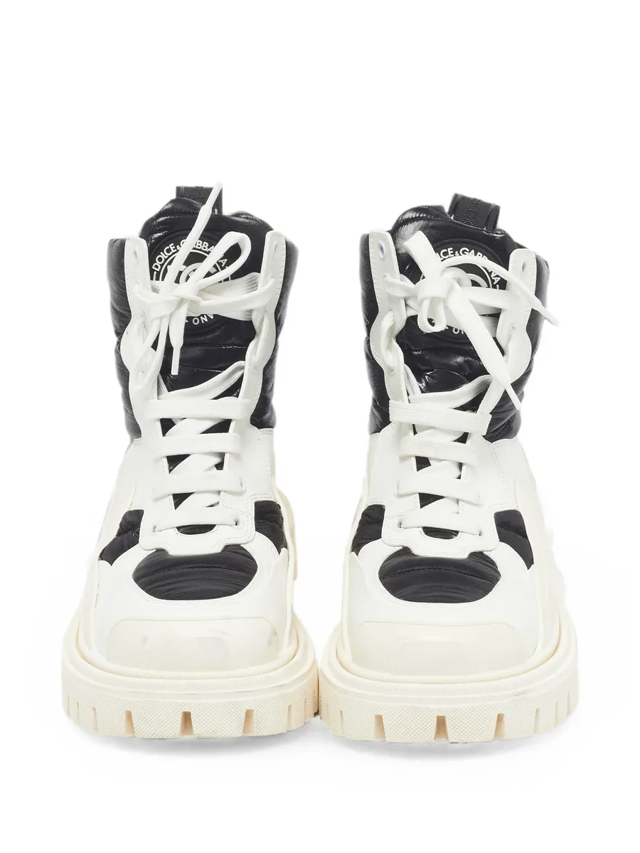 lace-up leather combat boots 8