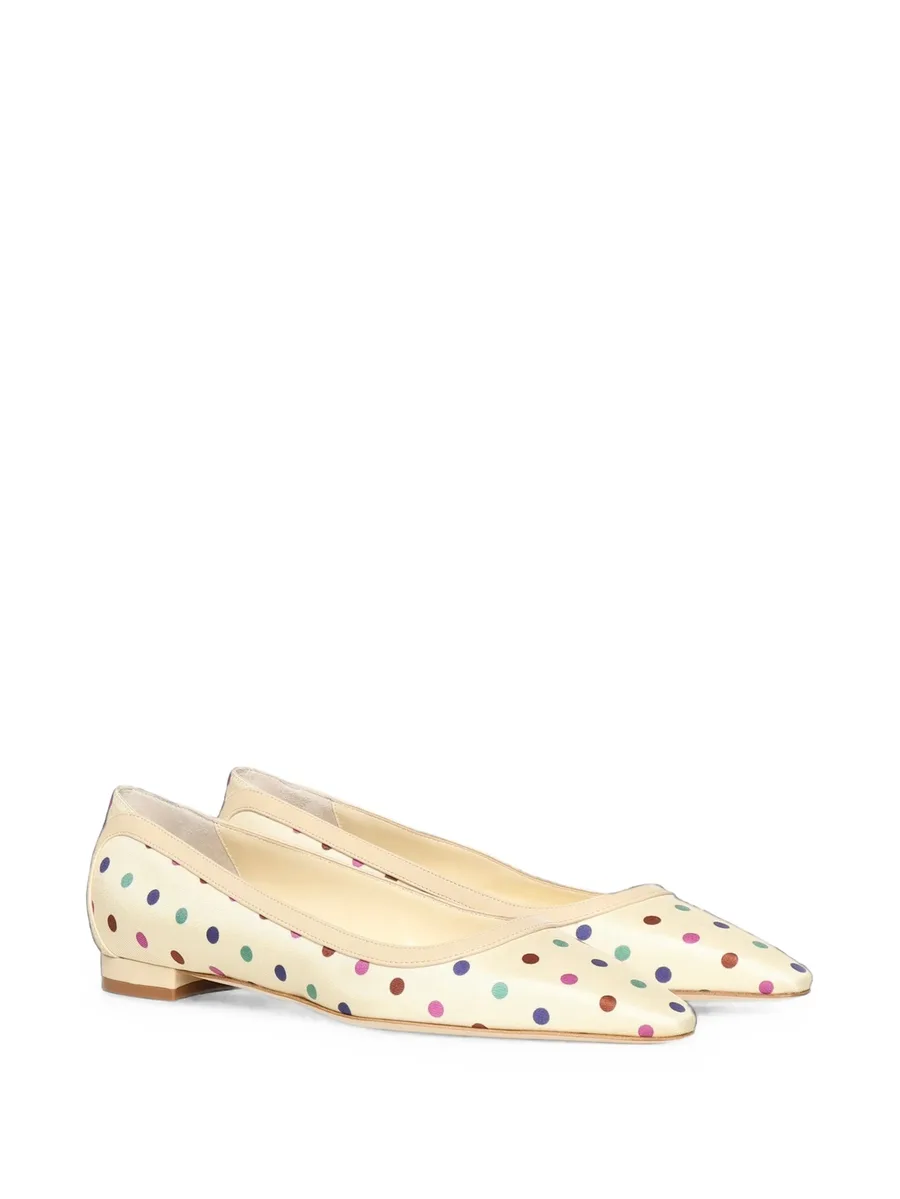 polka-dot pointed-toe ballet flats 2