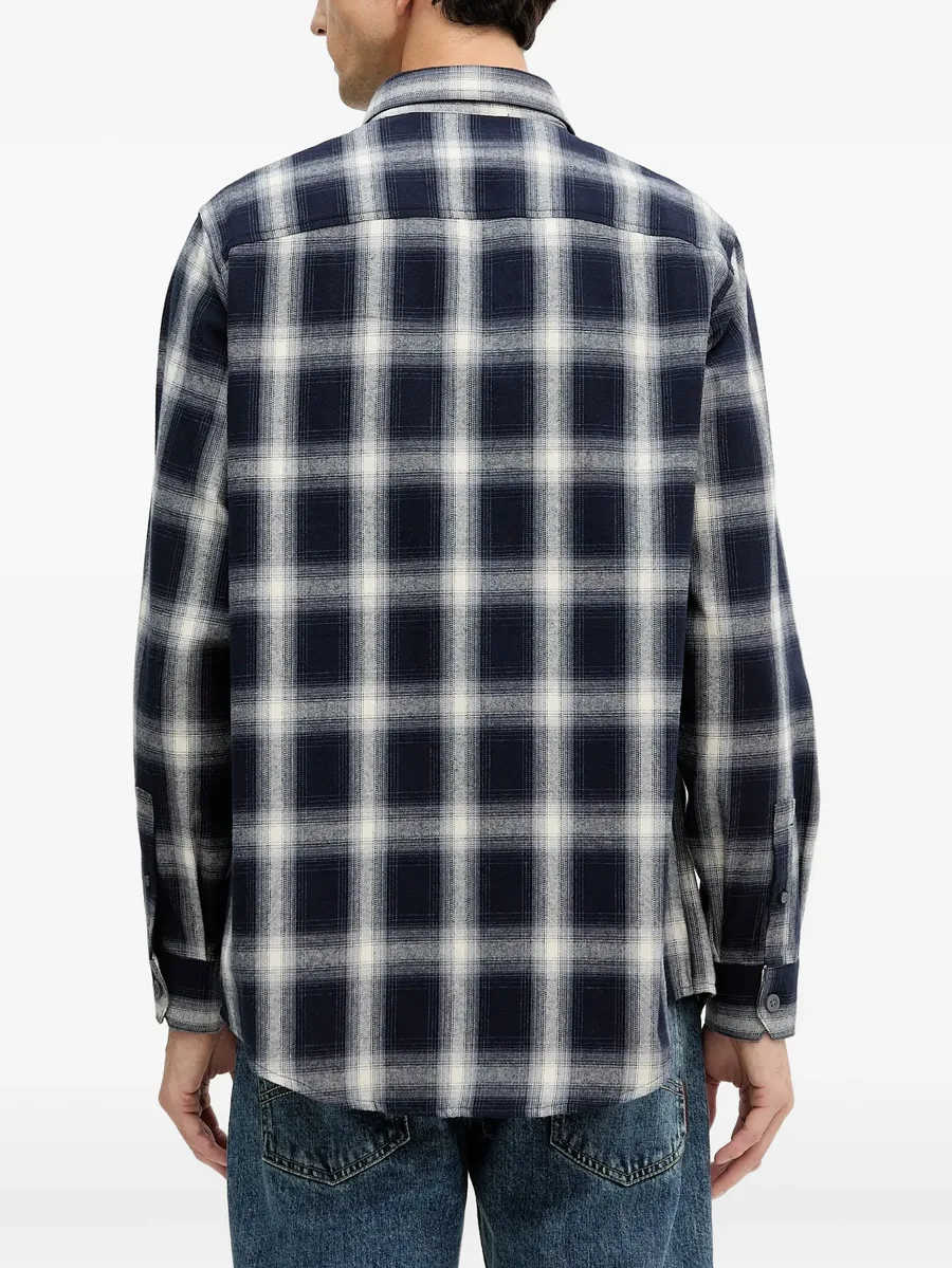 check-pattern pocket shirt 5