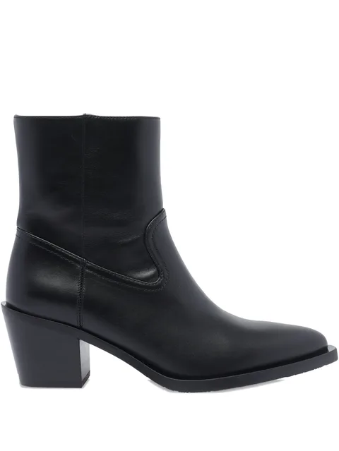 65mm leather cowboy boots