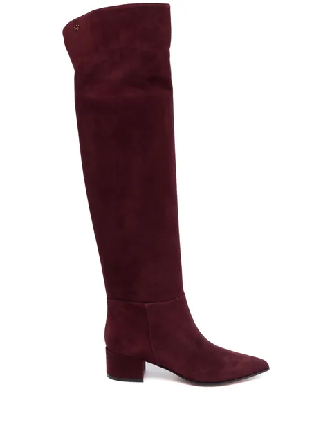 suede knee-high boots