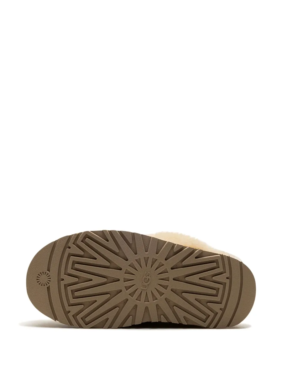 Disquette shearling-trim slippers 8