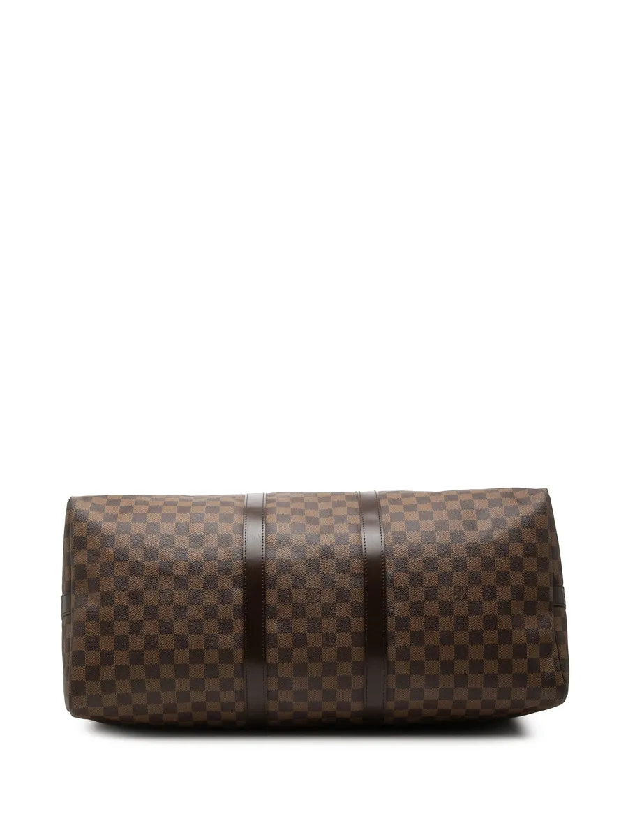 дорожная сумка Damier Ebene Keepall Bandouliere 55 (2009 год) 7