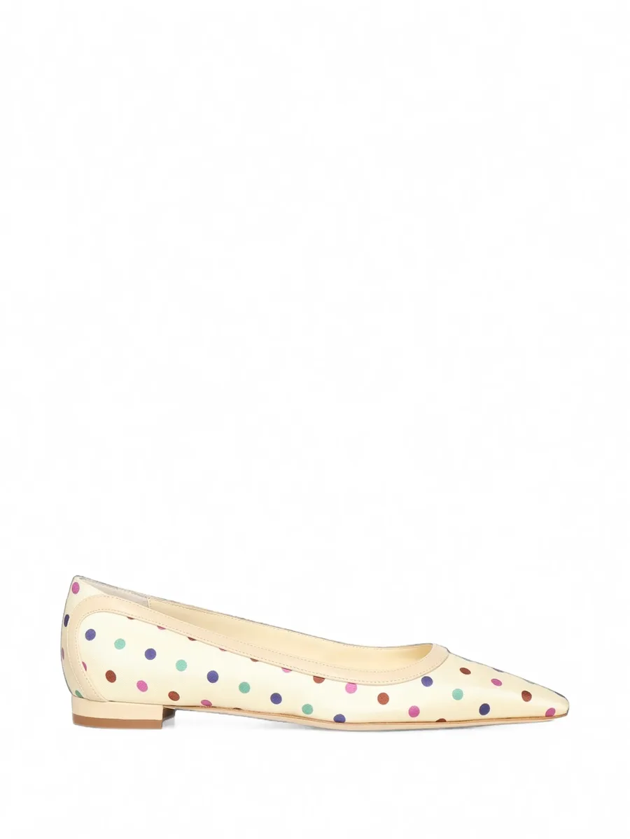 polka-dot pointed-toe ballet flats 1