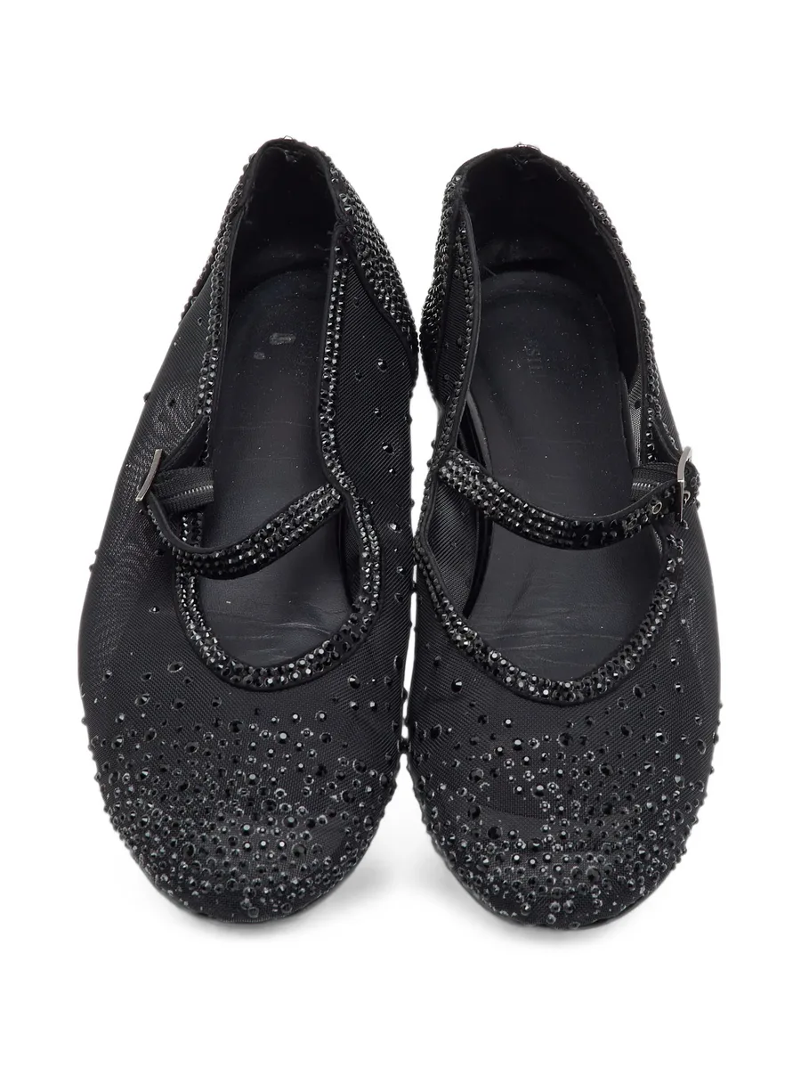 Mary Jane crystal-embellished ballet flats 4