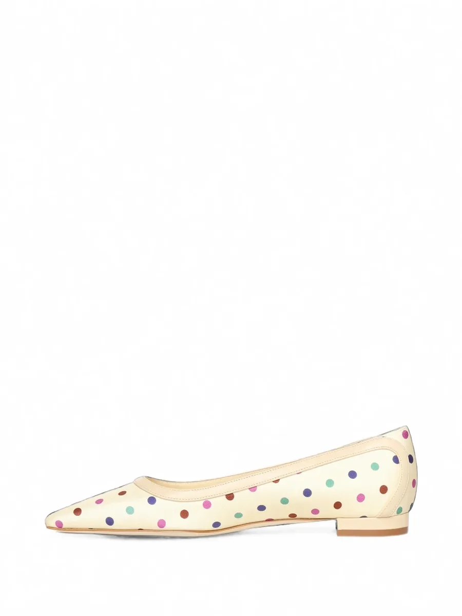 polka-dot pointed-toe ballet flats 4