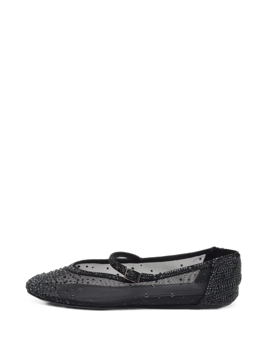 Mary Jane crystal-embellished ballet flats 1